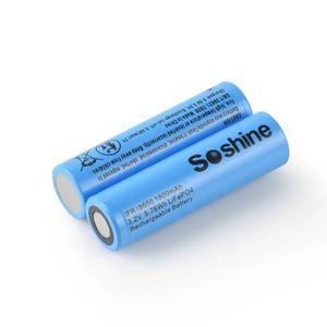 Soshine 3.2V 1800mAh LiFePo4 충전식 배터리 고 18650 충전 2000 사이클