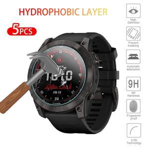 Garmin Epix Pro Gen 2 47/51mm Fenix 5X 6X 5 7 강화 유리 긁힘 방지 보호 필름 용 5PCS 스마트 시계 화