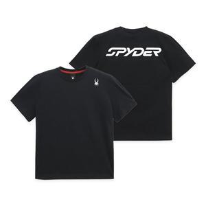 [스파이더]SPYDER 맨즈 쿨링 4WAY 빅 레터링 반팔 티셔츠 FM1SPJFCNRS202M-BLK