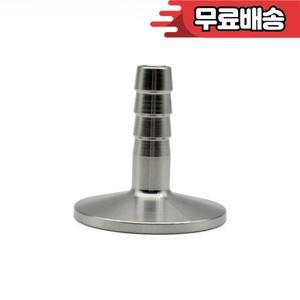 KF16 SUS304 스테인레스 스틸 위생 진공 바브 조인트 플랜지 어댑터 트라이 클램프 파이프 피팅 자작