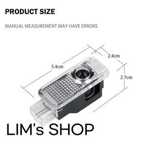 4PCS LED 자동차 도어 프로젝터 라이트 아우디 A6 C5 C6 C7 C8 A4 B5