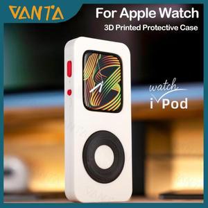 Apple Watch 시리즈용 Retro iPod 스타일 3D 인쇄 보호 케이스는 10/9/8/7 Acceroies 기능 확장을 확장합니