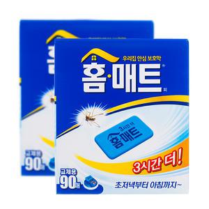 홈매트 모기차단 교체용 매트(90매)-전자모기향 리필