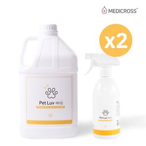 페트럽 메디크로스 4L 2set 반려동물탈취제 강아지냄새 +500ml 지급