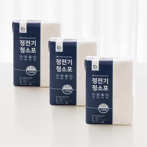 정전기 청소포 표준형 300매 청소부직포 (100매X3팩)