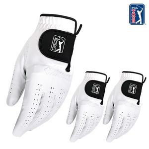 [하프클럽/PGA]PGATOUR BLACK 프로 양피 골프장갑/3장 세트