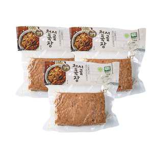 4남매 찌개용청국장 3kg (1kg*3개) 국내산 콩을 황토방에서 띄워 냄새가 적은