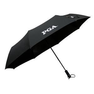 PGA 골프 무지 70 3단 자동우산, 블랙, 1개