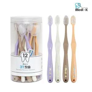 [메디케이] 향균 와이드모 칫솔 12p