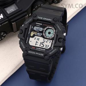 WS-1700H-1A 카시오 남성 군인 군대 디지털 전자 손목 시계 c157