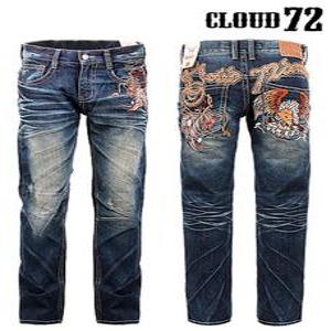 기사미 클라우드72 지퍼청바지 스트릿청바지 자존감패션 Awesome Cloud72 633 Blue