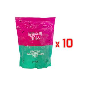 스위트컵 씨없는 냉동 수박다이스 1kg 10개 (메콩사)