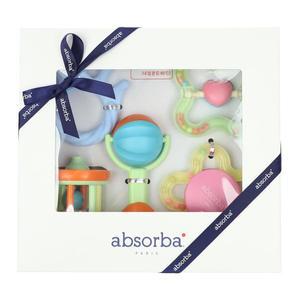 갤러리아 (압소바출산,백일,조카선물)옥수수사출딸랑이5종세트(AOB-36701)손