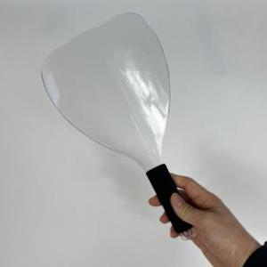 앞머리 손질 커팅 투명 페이스 실드 가림막 얼굴 보호 안면 스프레이 커버 가리개 손잡이