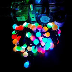 LED 앵두전구 100구 (검정선 컬러혼합) 점멸 전원코드 포함/크리스마스/앵두/전구/성탄/트리/조명/장식