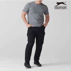 [슬레진저] 멀티 입체 카고 팬츠-블랙