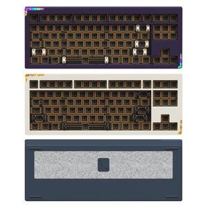 몬스타가츠 스텔라87 풀알루미늄 볼캐치 QMK 유무선 매크로 커스텀 풀윤활 베어본 키보드