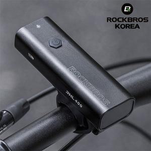 [기타]락브로스 400루멘 생활방수 USB 충전식 메모리모드 자전거 알루미늄 라이트 전조등