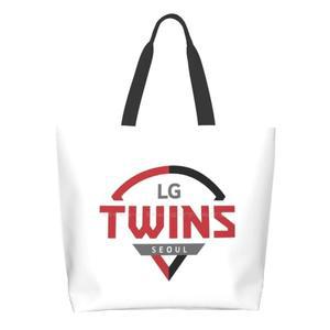 Lg 트윈스 스타일 캐주얼 핸드백 토트백 재사용 가능 대용량 한화 Kbo 기아 타이거스 키우롬 히어로즈