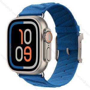 Apple Watch Hermes Ultra 2 GPS + Cellular 49mm 내추럴 티타늄 케이스 그리고 블루 이드라 En Mer