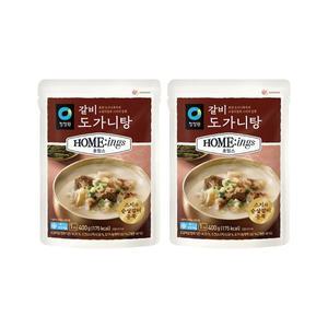 청정원 호밍스 갈비도가니탕 400g, 2개