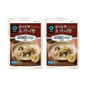 청정원 호밍스 갈비듬뿍도가니탕 700g, 2개