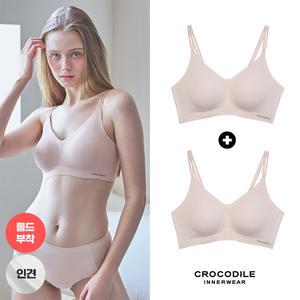 [크로커다일 언더웨어][크로커다일] 라이크라 인견쉘론 몰드부착 더블스트랩 감탄브라 2종 CDWBR5N32_2