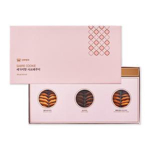 [신라명과] 세가지맛사브레쿠키 260g 선물용쇼핑백