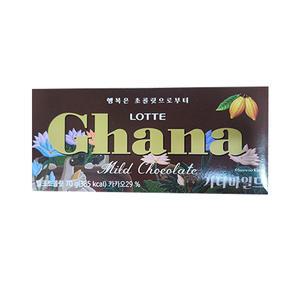 롯데 가나마일드 초콜릿 70g/초콜렛