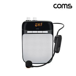 Coms UHF 마이크 앰프 10W 블루투스 스피커연결 휴대용 무선 야외용 노트북 태블릿 스마트폰