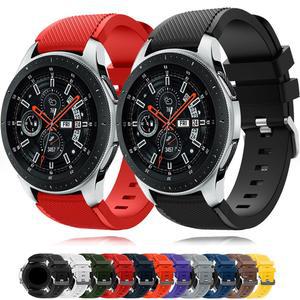 삼성에 적합한 갤럭시 워치 4 클래식 46mm 42mm 액티브 2 기어 S3 S2 실리콘 팔찌 화웨이 GT 2 GT2 3 프로 스트랩용 22mm 밴드