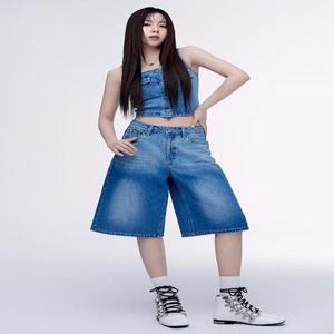 게스 여성 L톤 그라데이션 반바지 YP2D7973