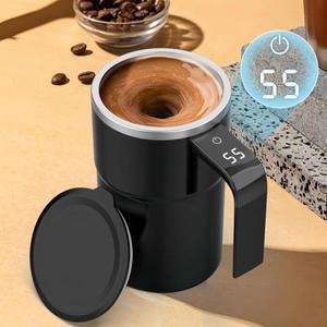 2024 USB 충전식 자동 마그네틱 컵 전기 커피 믹싱 머그잔 IP67 완벽방수 식품 차 신제품