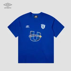 umbro 엄브로 반팔 블록코어 라운드넥 남여 공용 심플 유니폼 면 캐주얼 티셔츠 반팔티