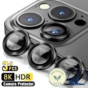 아이폰 16 프로 맥스 Iphone16 플러스 후면 렌즈 필름 보호 캡에 대한 3D 곡선 강화 유리 금속 링 카메라