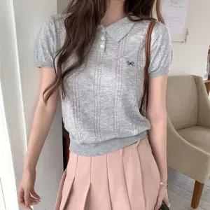 폴로 아이스 실크 여성 반팔티