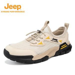 JEEP/지프 남자 여름 캐주얼 통기성 메쉬화 가볍고 미끄러짐 방지 트레킹화