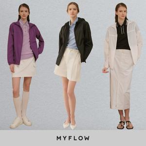 [하프클럽/더블유쇼핑]마이플로우 쿨 썸머 패키지 5종(PK반팔셔츠4+냉감재킷1),여성