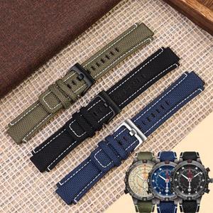Timex Tidal Compass 캔버스 시계 스트랩 T2N721 TW2T76500 76300 TW2T6400 남성용 고품질 나일론 시계 밴