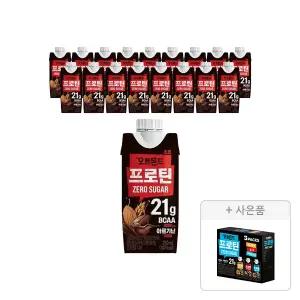 오트몬드 프로틴 초코 250ml, 18개 + 증정(프로틴 3종 250ml, 3입, 1개)