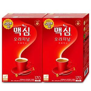 맥심 오리지날 커피믹스 170Tx2개 총340T