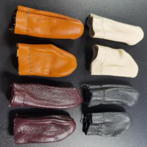양모 울 니들 바늘 펠트 인형 DIY 공예 만들기 소가죽 엄지 검지 손가락 보호 부상 찔림 방지 골무 장갑 랜