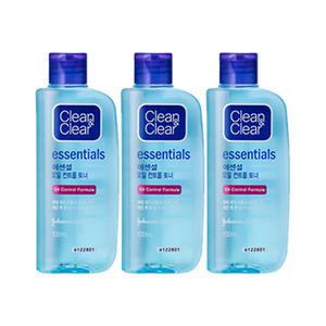 클린앤클리어 에센셜 오일컨트롤 클렌징 토너, 100ml, 3개