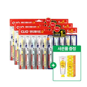 [치약 증정] 크리오 덴티메이트 시즌2 초극세모 칫솔 5+5입 x3개