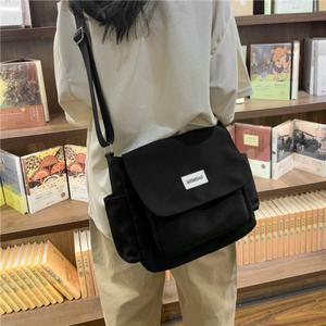 [위드라온]사이드 포켓 루미 데일리 캔버스 가방 숄더백 크로스백
