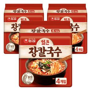 [소비기한 임박] 농심 얼큰장칼국수, 103g, 12개