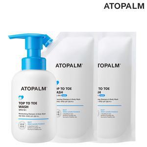 탑투토워시 본품 200ml+리필 250ml 2개