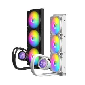 마이크로닉스 ICEROCK MLD-420 (화이트) AMD 인텔 3열 LCD 인디게이터 CPU 수냉쿨러