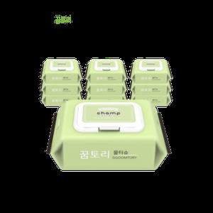 꿈토리 물티슈 엠보싱 55gsm 100매 x20팩
