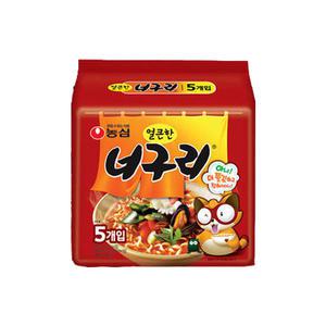 농심 얼큰한 너구리 봉지라면 120g 5개입 8팩 멀티팩